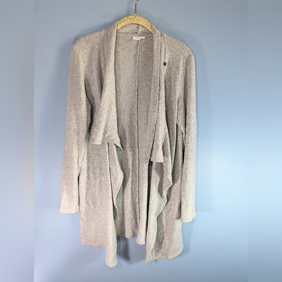 Pure Jill Gray 3 Way Draped/Open Cardigan Sweater - Picture 3 of 4